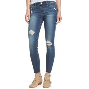 Articles of Society Mid-Rise Ripped Skinny Jeans